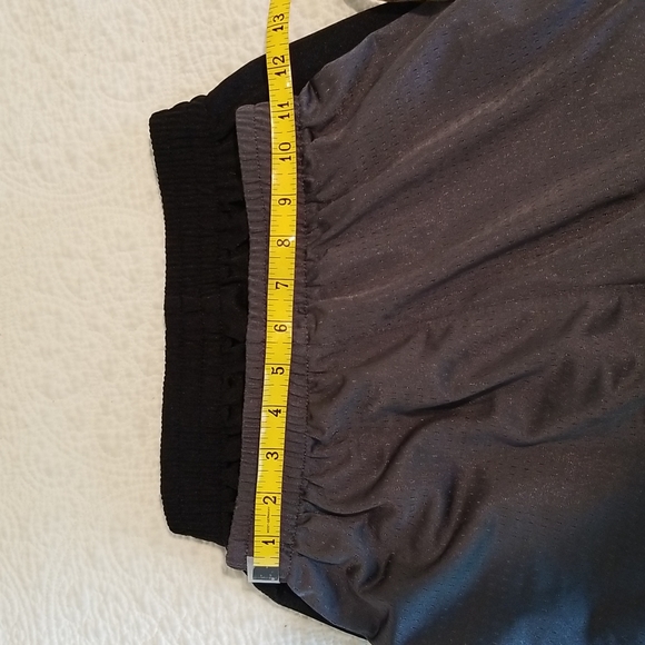 Two pair size M boys air jordan basketball shorts, one black, one gray - Picture 5 of 6